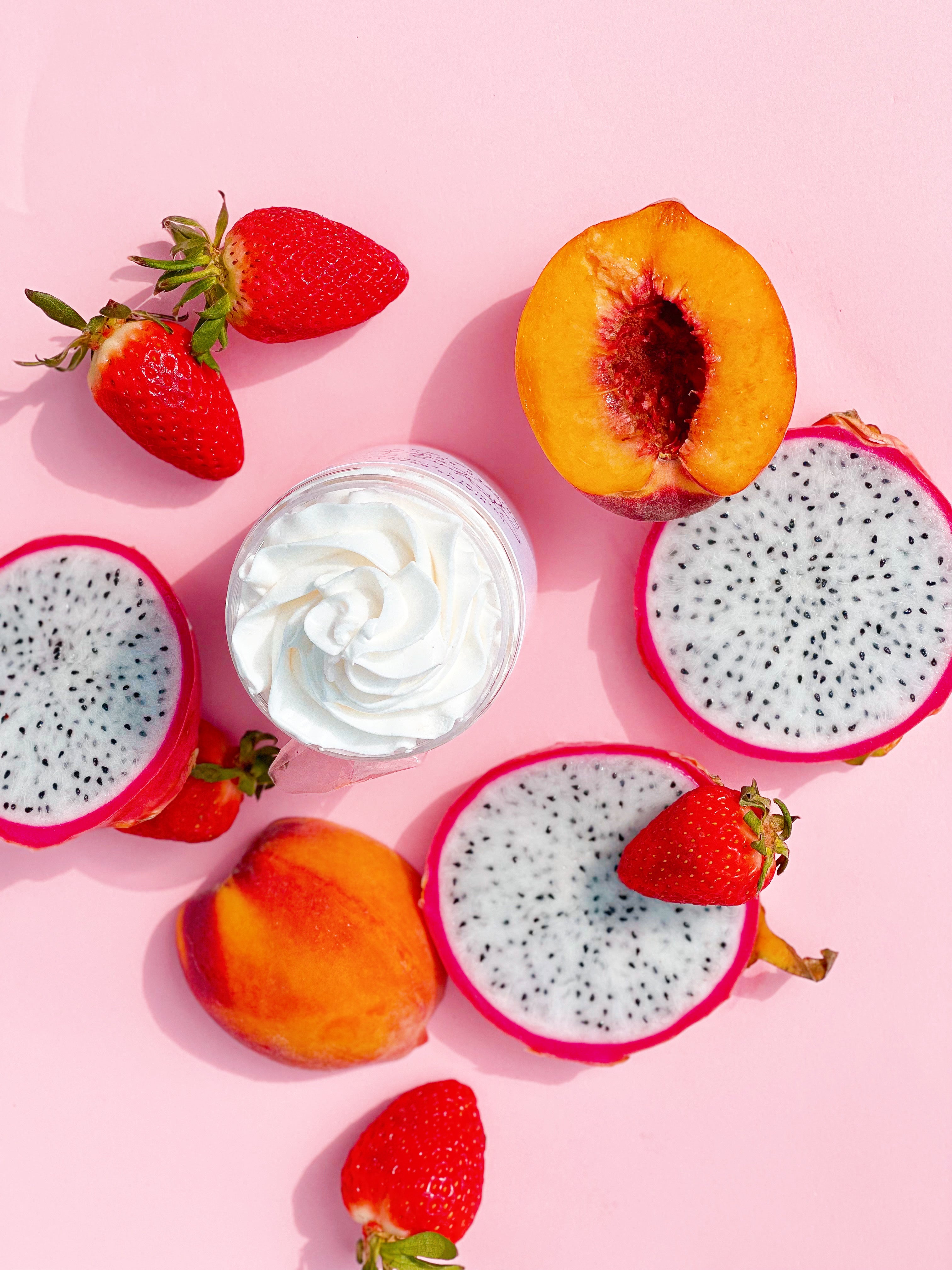 Strawberry + Peach Champagne Whipped Body Butter